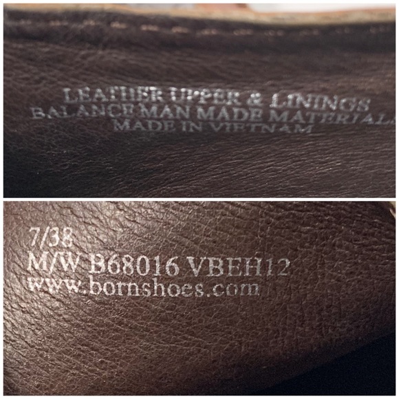BORN Leather Brown Ankle Bootie women’s size 7 - Picture 6 of 8